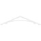 Ekena Millwork Pitch Legacy Architectural Grade PVC Gable Pediment, 72"W x 15"H x 1"P (5/12) GPP072X015X100LEG - alternate 4